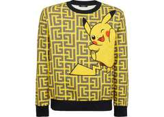 Balmain x Pokemon Print Sweatshirt Yellow