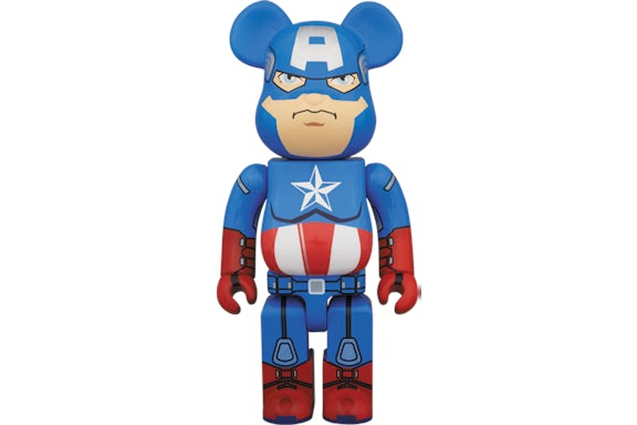 Bearbrick Happy Marvel Ichibankuji 2021 Captain America 100%