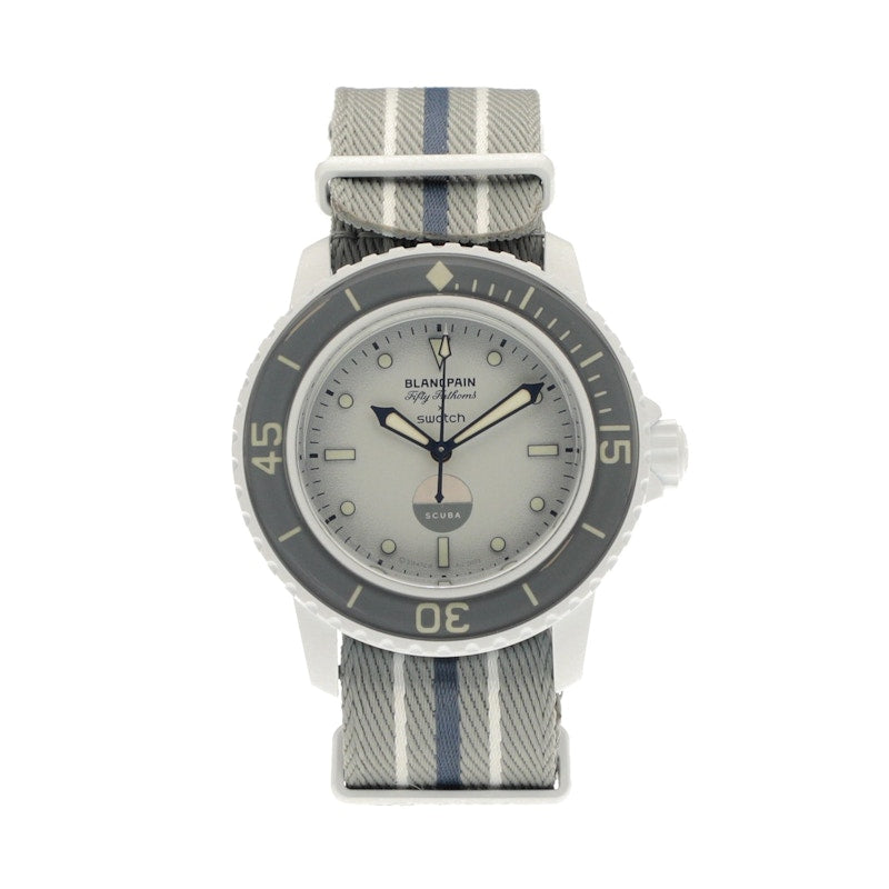 SWATCH X BLANCPAIN BIOCERAMIC SCUBA FIFTY FATHOMS ANTARCTIC OCEAN