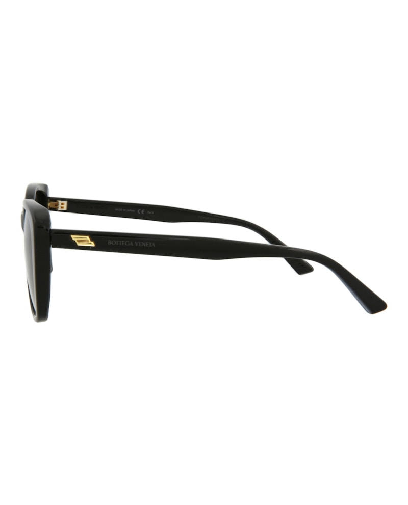 Bottega Veneta Cat Eye Sunglasses Black/Black/Grey (BV1079SK-30009236-001)