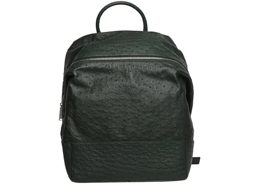 Bottega Veneta Ostrich Leather Backpack Green