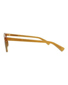Bottega Veneta Round-Frame Recycled Acetate Sunglasses Yellow Yellow Brown (BV1253S-30014561-004)