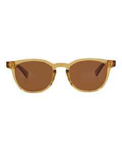 Bottega Veneta Round-Frame Recycled Acetate Sunglasses Yellow Yellow Brown (BV1253S-30014561-004)