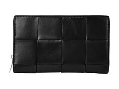 Bottega Veneta Wallet Cassette Zip Black