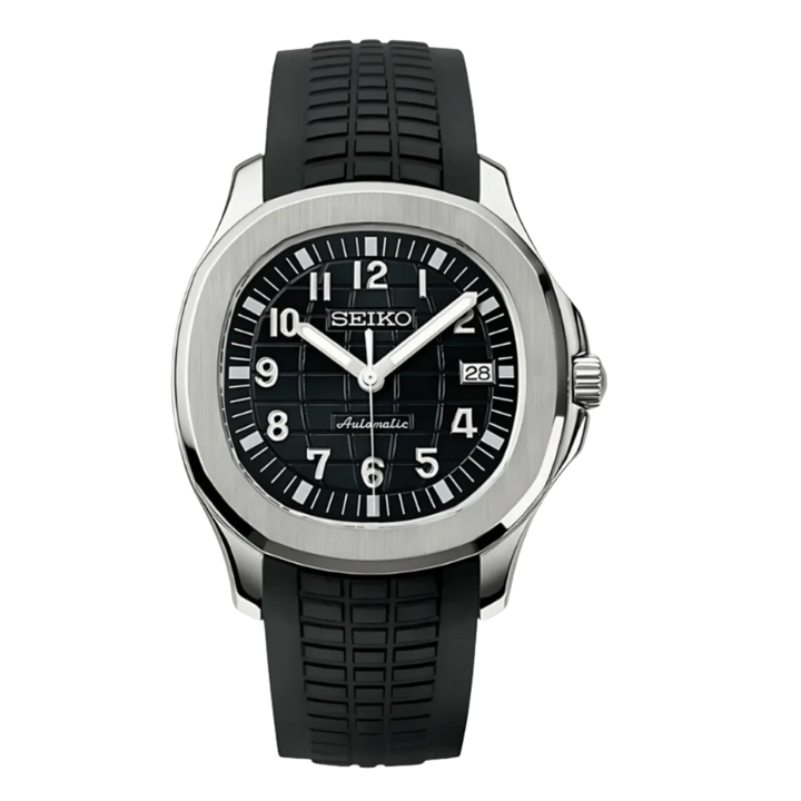 Seiko Mod Aquanaut Silver Black