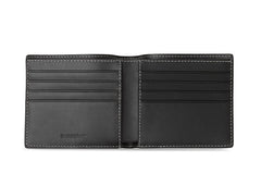 Burberry Check E-canvas International Bifold Wallet 8 slot Dark Birch Brown