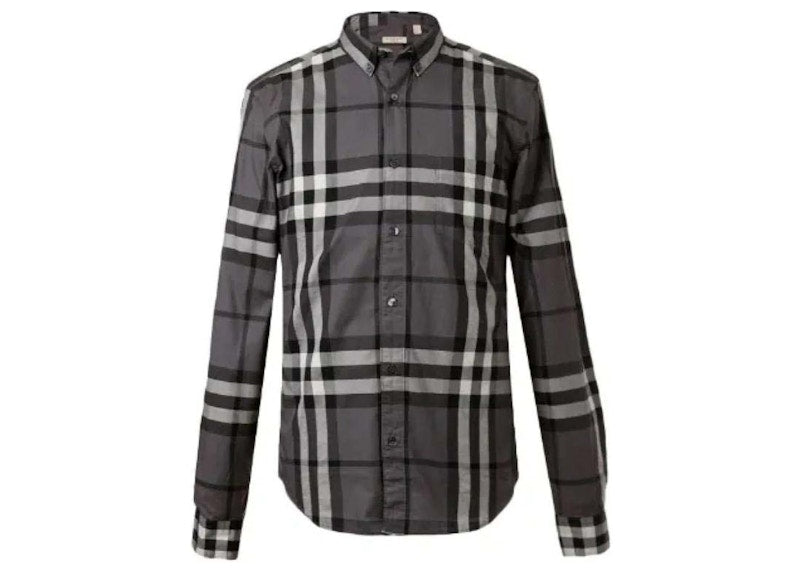 Burberry Check Shirt Grey