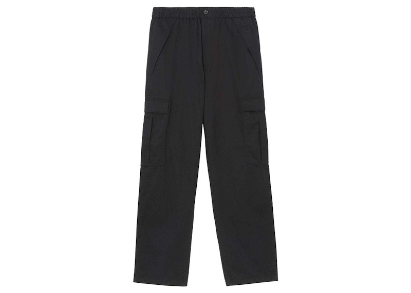 Burberry Elasticated Waistband Cargo Pants Black