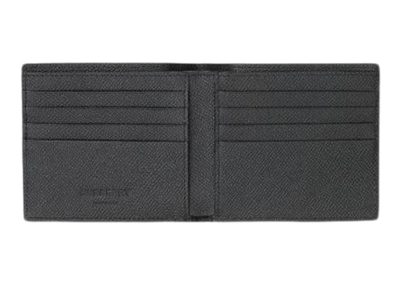 Burberry Grainy Leather International Bifold Wallet Black