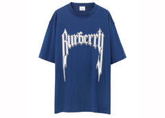 Burberry Graphic Logo-Shorts-Sleeve T-Shirt Blue