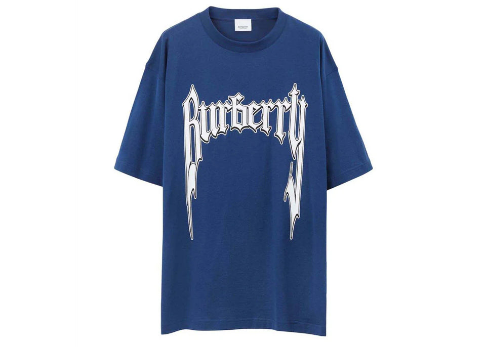 Burberry Graphic Logo-Shorts-Sleeve T-Shirt Blue