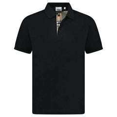 Burberry Hartford Check Placket Polo Black