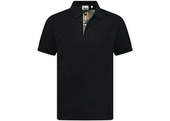 Burberry Hartford Check Placket Polo Black