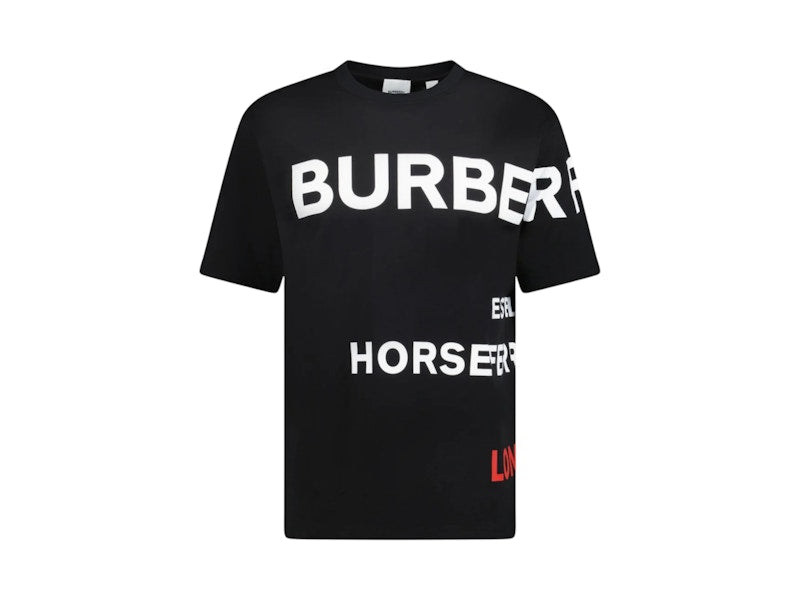 Burberry Horseferry Print Cotton T-Shirt Black