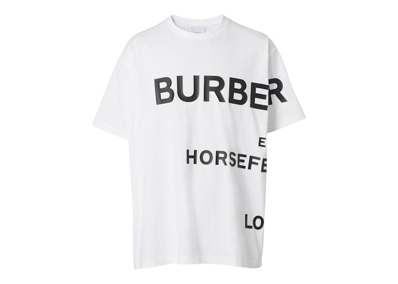Burberry Horseferry Print Cotton T-Shirt White/Black