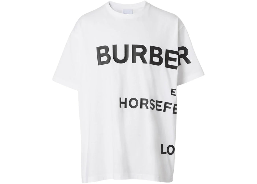 Burberry Horseferry Print Cotton T-Shirt White/Black