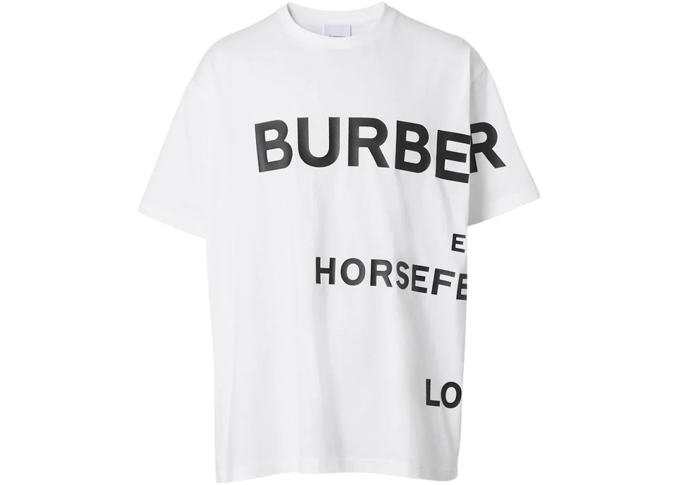 Burberry Horseferry Print Cotton T-Shirt White/Black