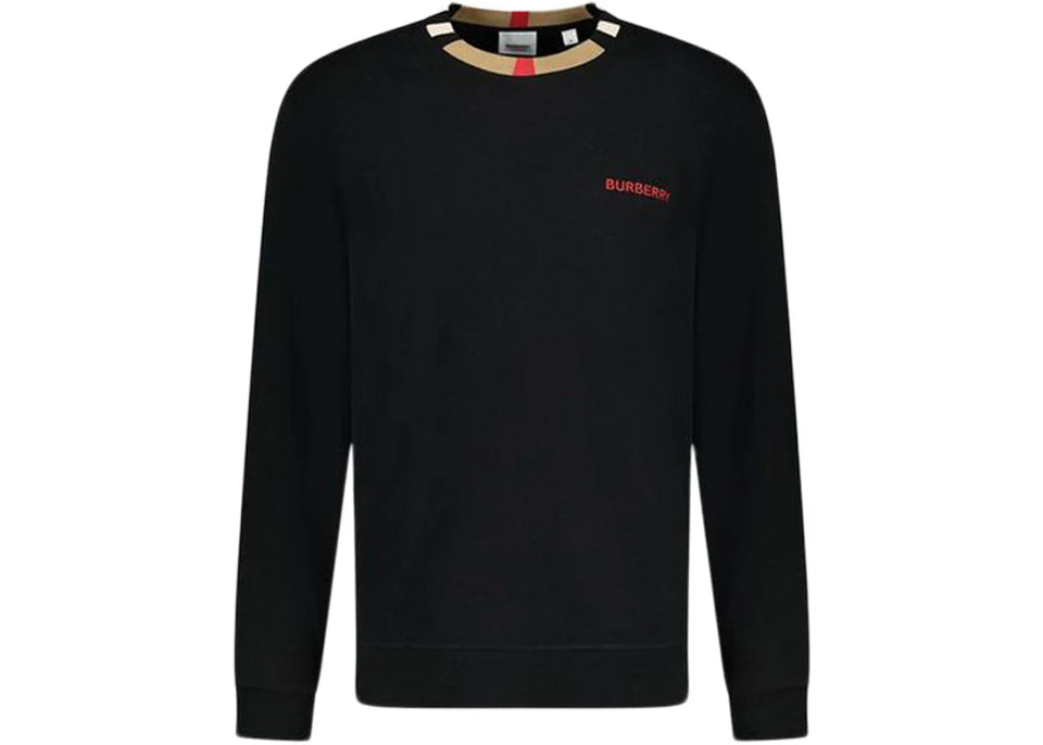 Burberry Long Sleeve Icon T-Shirt Black