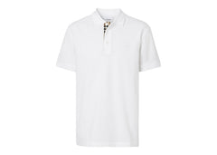 Burberry Monogram Motif Cotton Pique Polo White/Archive Beige