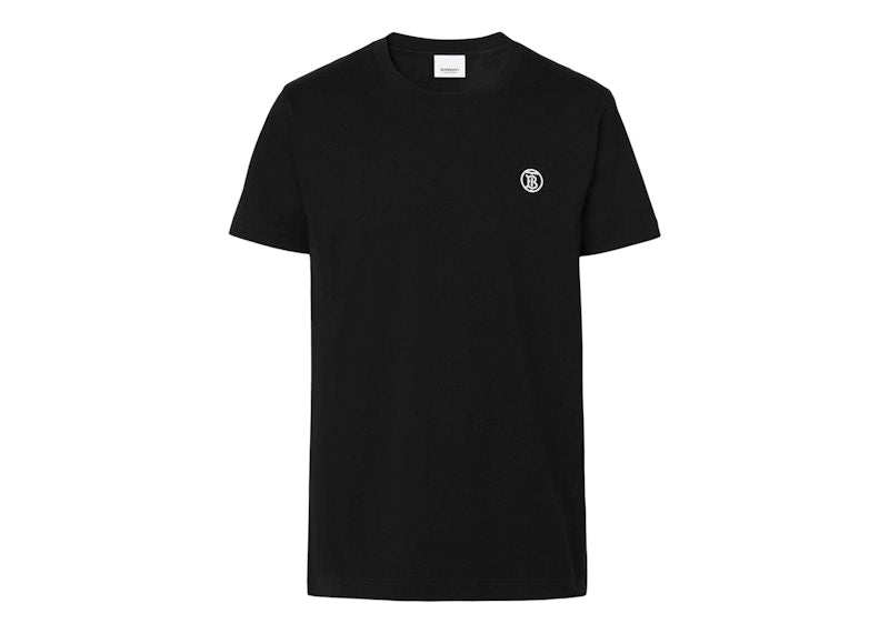 Burberry Monogram Motif Cotton T-Shirt Black/White
