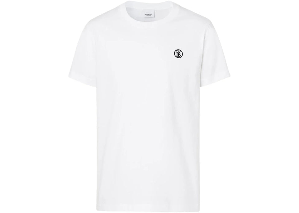 Burberry Monogram Motif Cotton T-Shirt White/Black