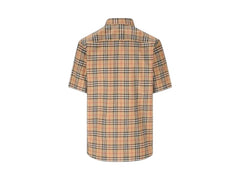 Burberry Nova-Check Pattern Cotton Shirt Archive Beige