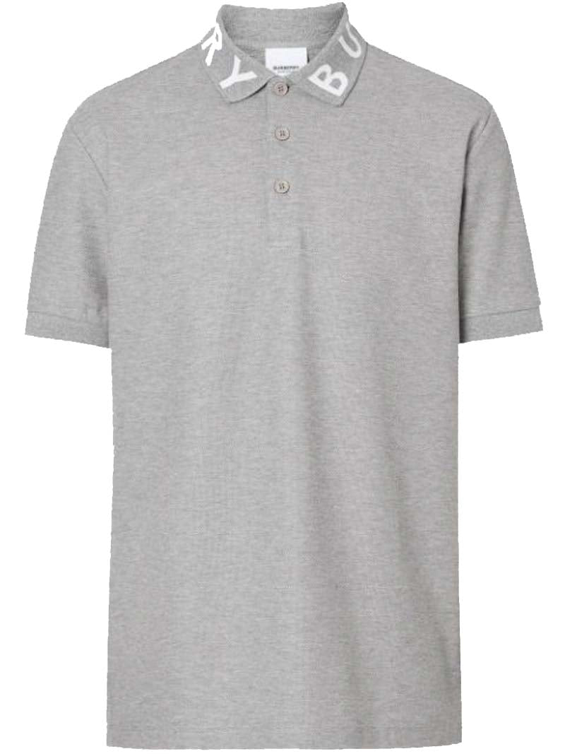 Burberry Ryland Collar Logo Polo Grey