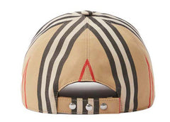 Burberry Baseball Cap Logo Applique Vintage Check Archive Beige