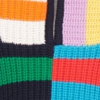 CROPPED HAMPTON SWEATER CABANA STRIPE MULTI