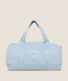 Women's Gymshark Logo Duffle Bag Chilled Blue