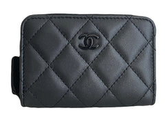 Chanel Classic Zipped Coin Purse Black (AP0216)