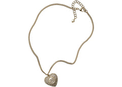 Chanel Metal Necklace AB9385 Gold/White