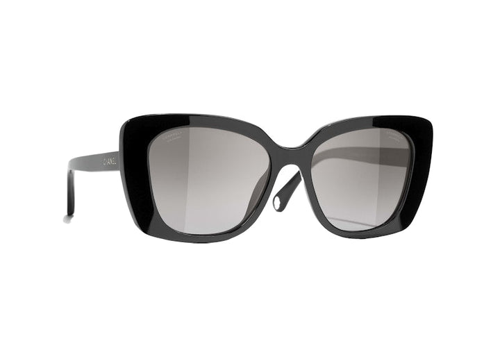 Chanel Rectangle Polarized Sunglasses Black (5504 C622/M3)