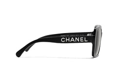 Chanel Square Sunglasses Black/Grey (5408 1026/S4)