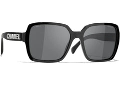 Chanel Square Sunglasses Black/Grey (5408 1026/S4)