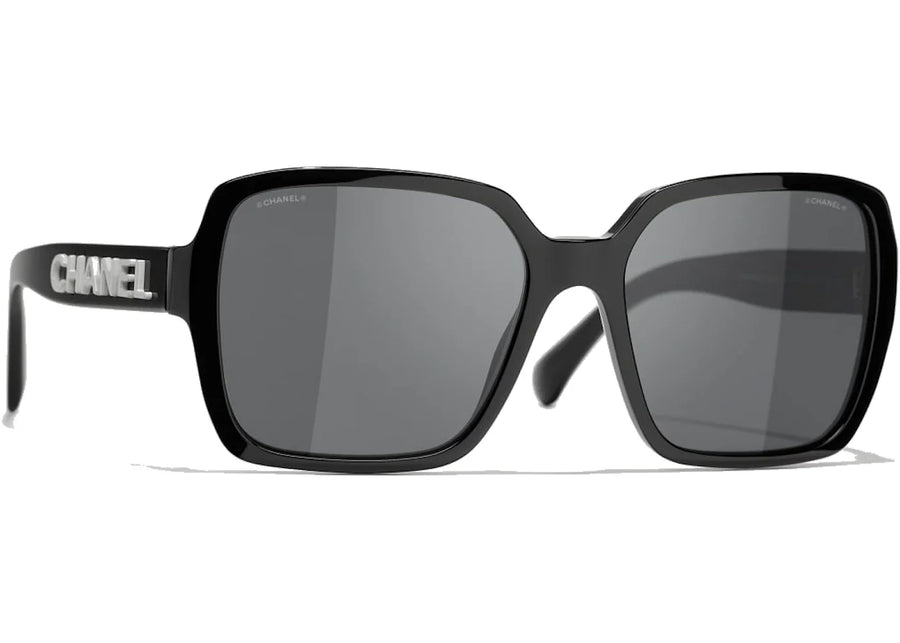 Chanel Square Sunglasses Black/Grey (5408 1026/S4)