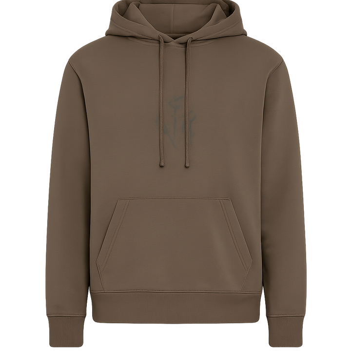 Tierra Pullover Circle Logo Hoodie Mid Brown