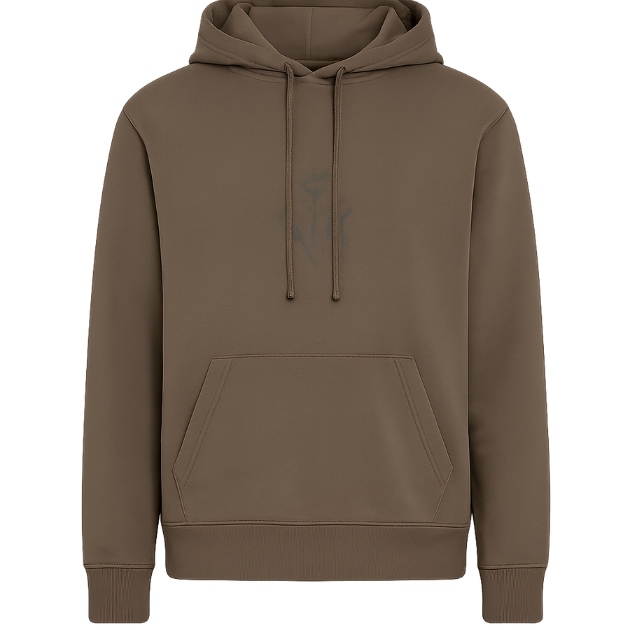 Tierra Pullover Circle Logo Hoodie Mid Brown