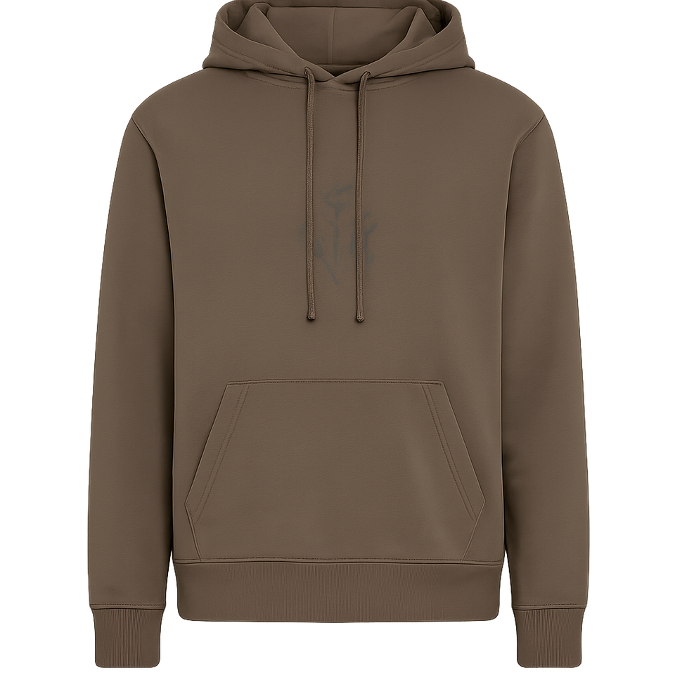 Tierra Pullover Circle Logo Hoodie Mid Brown