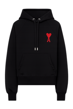 AMI Paris SSENSE Exclusive Black Ami de Cœur Hoodie