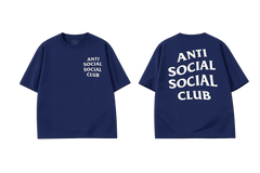 Anti Social Social Club logo T-Shirt Navy