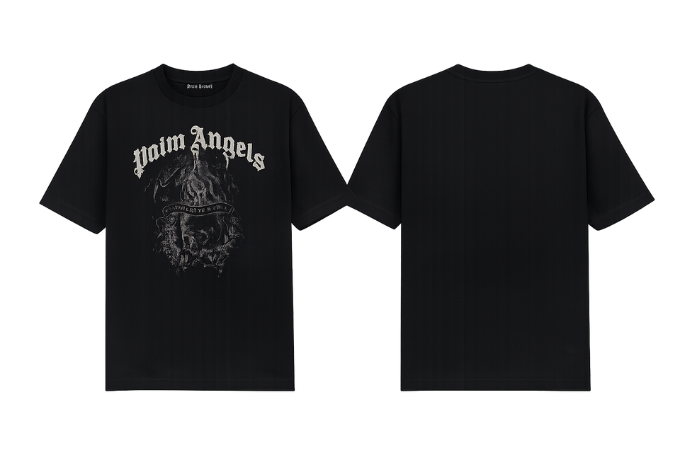 Palm Angels Statement Pencil cotton T-Shirt black