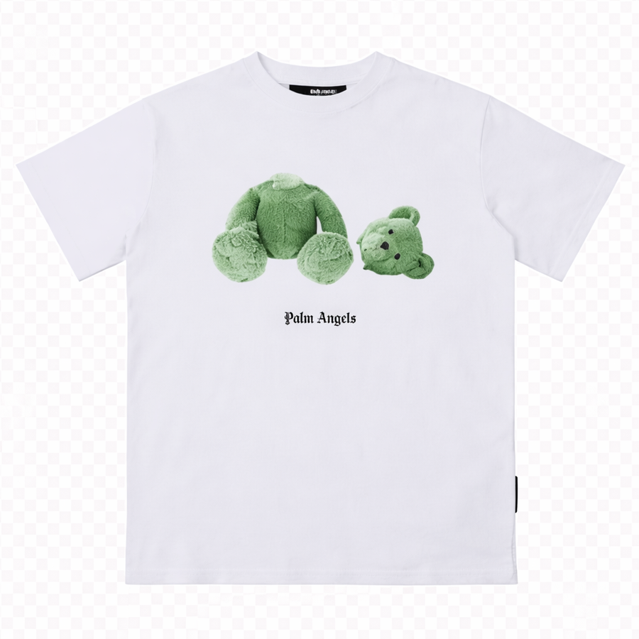 Palm Angels Bear Classic T-Shirt White/Green [Sourcex Exclusive]