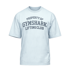 Gymshark Lightweight Slub Textured T-Shirt oversized fit Smoke Blue
