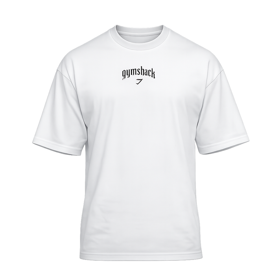 Gymshark Outline Graphic T-Shirt oversized fit White