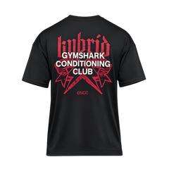 Gymshark Hybrid Graphic T-Shirt Oversized Fit Black