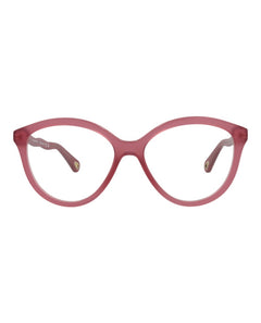 Chloe Cat Eye-Frame Bio Acetate Optical Frames Burgundy Burgundy Transparent (CH0089O-30012405-004)