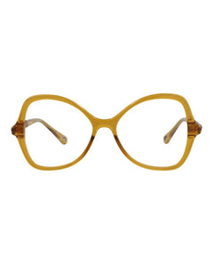Chloe Cat Eye-Frame Bio Injection Optical Frames Yellow Yellow Transparent (CH0004O-30009824-003)