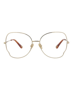 Chloe Cat Eye-Frame Metal Optical Frames Gold Gold Transparent (CH0098O-30012434-005)