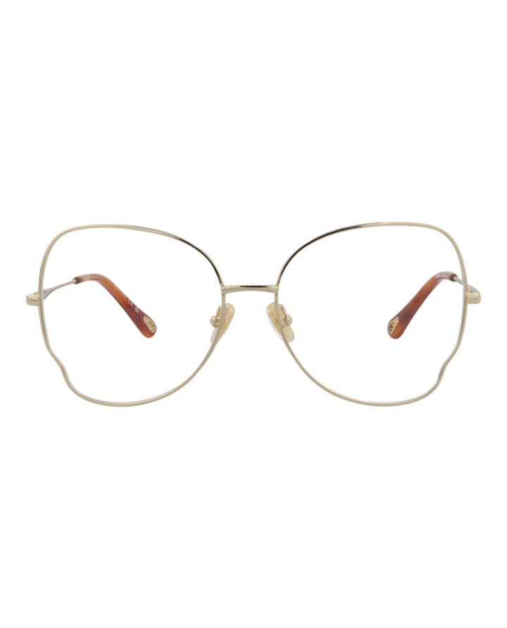 Chloe Cat Eye-Frame Metal Optical Frames Gold Gold Transparent (CH0098O-30012434-005)